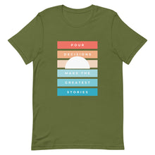 Load image into Gallery viewer, Pour Decisions Make The Greatest Stories - Short-Sleeve Unisex T-Shirt
